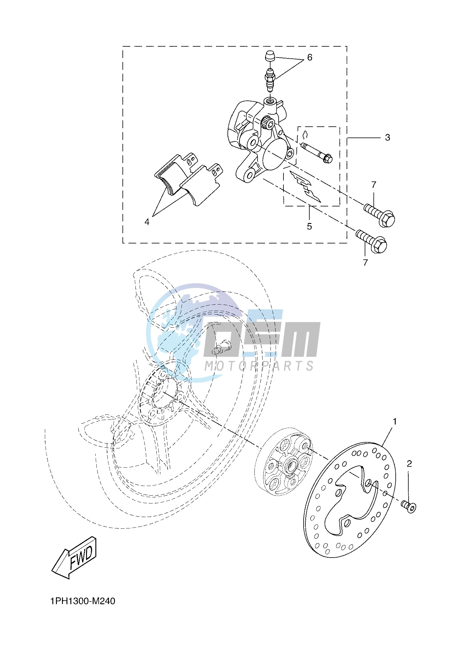 REAR BRAKE CALIPER