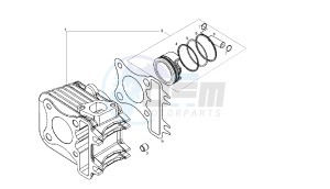 ATLANTIS - 50 CC Euro 2 4T drawing CYLINDER - PISTON