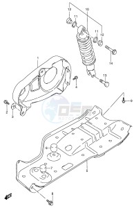 LT80 (P3-P28) drawing REAR SHOCK ABSORBER