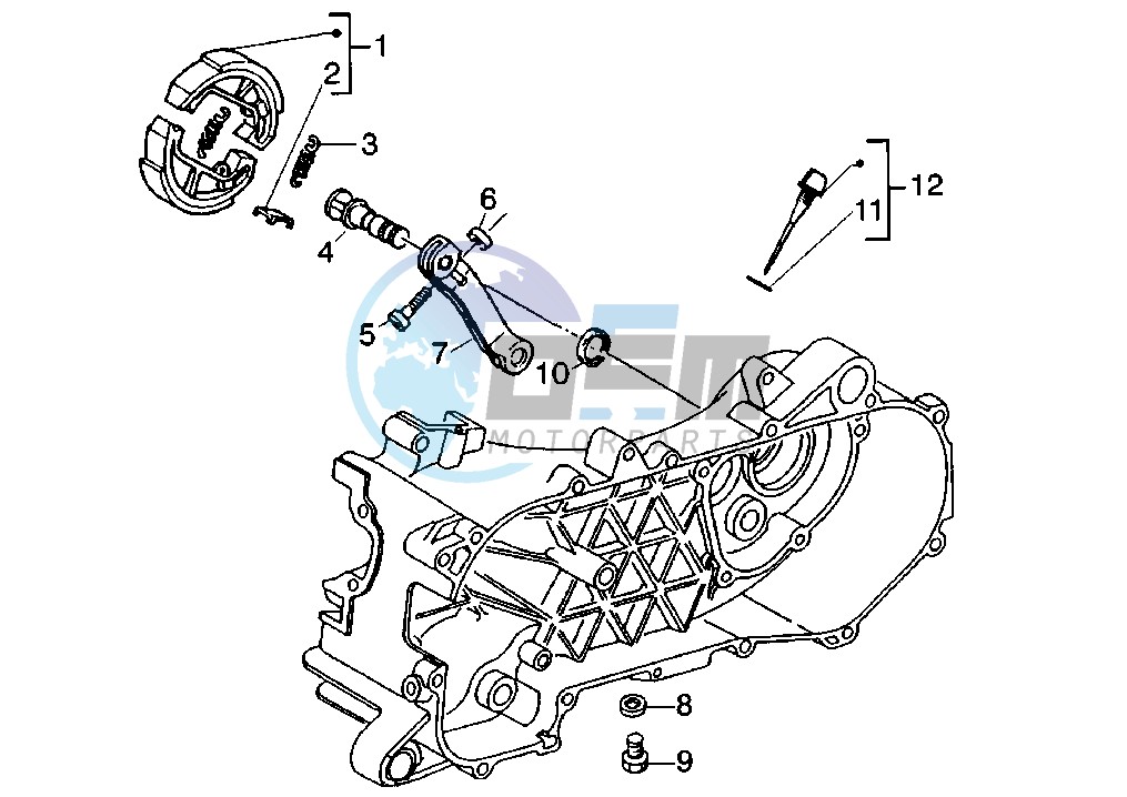 Rear brake shoes