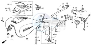 VTX1300S drawing FUEL TANK (VTX1300S3)