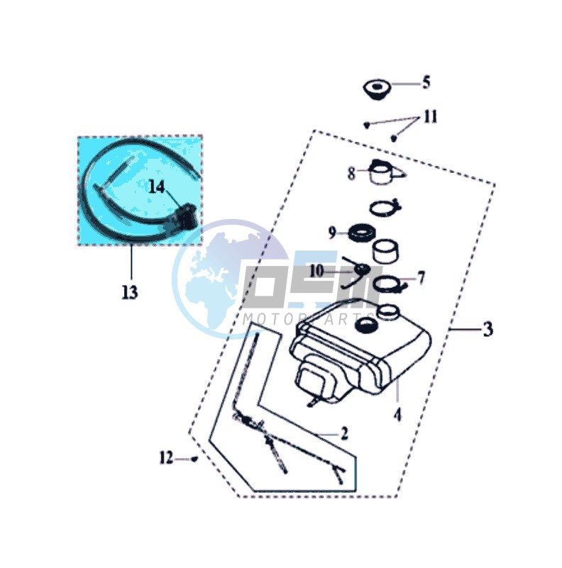 FUEL TANK - FUEL CUT