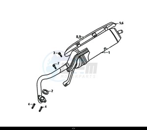 FIDDLE III 50 (XA05W5-EU) (L8-M0) drawing EXHAUST MUFFLER