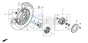 VT750C2 drawing REAR WHEEL