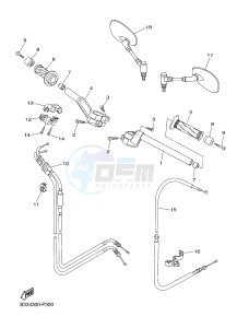 XVS950CR BOLT C-SPEC (B33N) drawing STEERING HANDLE & CABLE