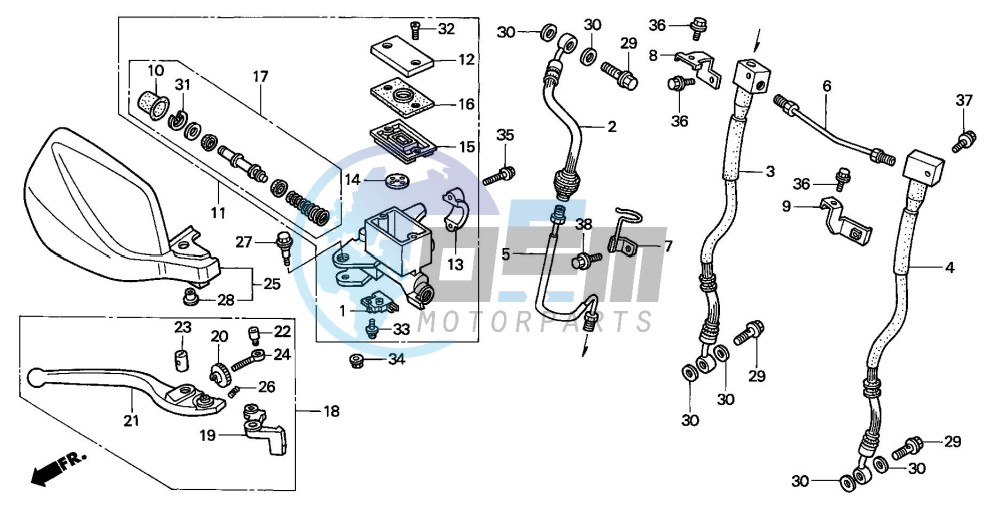 FR. BRAKE MASTER CYLINDER