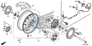 CBR1000RRF Fireblade - CBR1000RR 2ED - (2ED) drawing REAR WHEEL