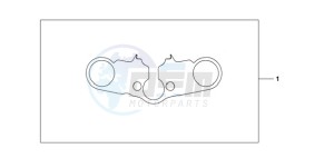 CBR600RR9 UK - (E / SPC) drawing TOP BRIDGE COVER