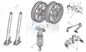 RSV 1000 Tuono drawing Acc. - Cyclistic components