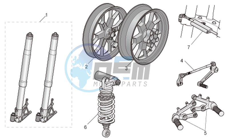 Acc. - Cyclistic components