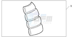 CBF250 drawing TANK PAD 2