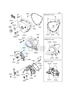 W800 EJ800AGFA GB XX (EU ME A(FRICA) drawing Left Engine Cover(s)