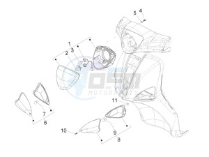 Liberty 100 4T (Vietnam) Vietnam drawing Front headlamps - Turn signal lamps