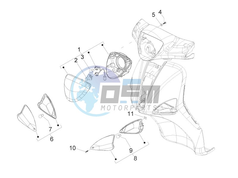 Front headlamps - Turn signal lamps