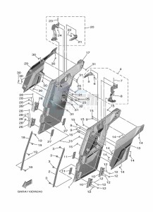 YXF850E YX85FPAN (BARK) drawing SIDE COVER 2