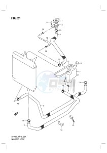 UH125 BURGMAN EU drawing RADIATOR HOSE