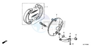 CRF70FC drawing FRONT BRAKE PANEL