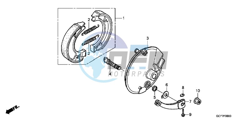 FRONT BRAKE PANEL