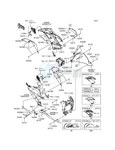 NINJA_ZX-6R ZX636EDF FR GB XX (EU ME A(FRICA) drawing Cowling Lowers