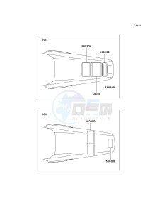 KX 250 R [KX250] (R1) R1 drawing LABELS