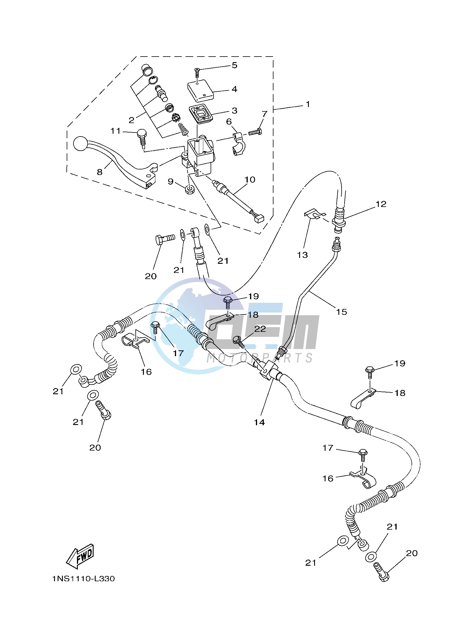 FRONT MASTER CYLINDER