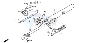 VT125C2 drawing EXHAUST MUFFLER