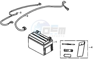 SYMPHONY SR 125 L7 drawing BATTERY / TOOLKIT