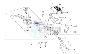 Shiver 750 drawing Front master cilinder