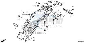 AFS110CSFF CB1000R 2ED - (2ED) drawing REAR FENDER