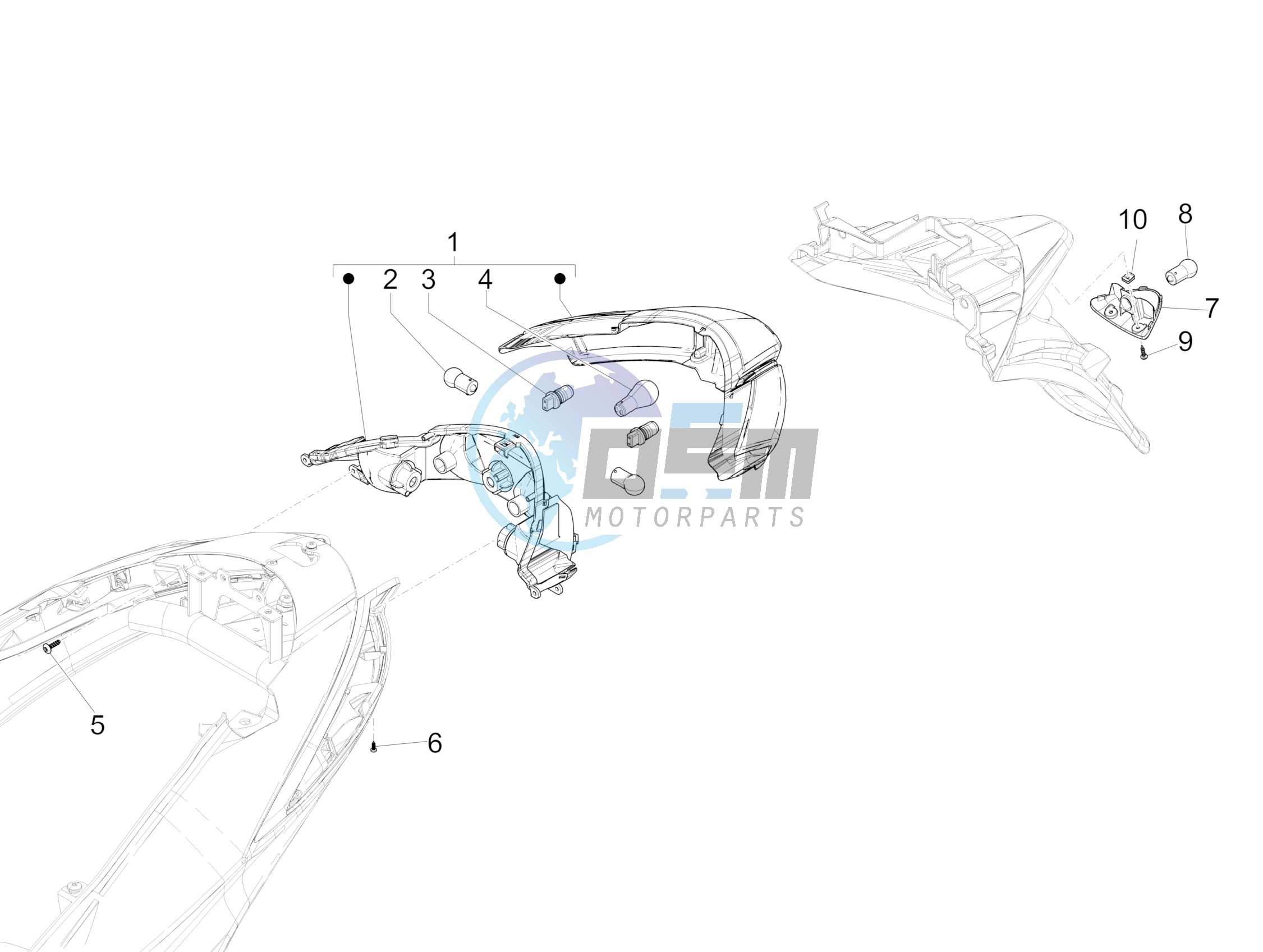 Rear headlamps - Turn signal lamps