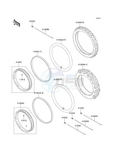 KMX 125 A [KMX 125] (A12-A14) [KMX 125] drawing TIRES