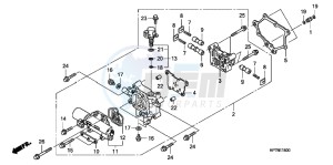 CB650FAG CB650F 6ED drawing MAIN VALVE BODY