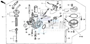 ANF125 drawing CARBURETOR