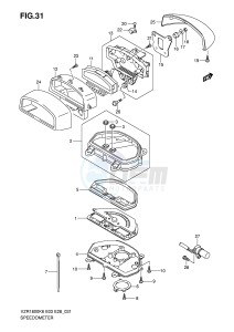 VZR1800 (E3-E28) INTRUDER drawing SPEEDOMETER (VZR1800K6 K7)