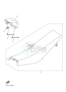 WR250F (2GBH) drawing SEAT