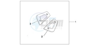 GL1800A Australia - (U) drawing CHROME P.STEP UND