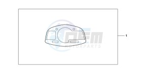 CBR600RA9 France - (F / ABS CMF) drawing METER PANEL