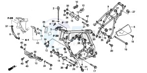 XR400R drawing FRAME BODY