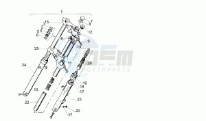 Europa 50 drawing Front fork M