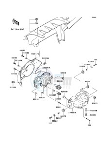 KVF750 4x4 KVF750A7F EU GB drawing Headlight(s)