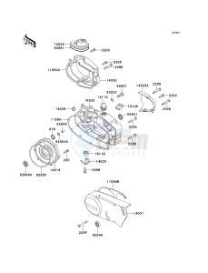 KE 100 B [KE100] (B16-B20) [KE100] drawing ENGINE COVER-- S- -