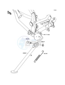 KLX125 KLX125CCF XX (EU ME A(FRICA) drawing Stand(s)