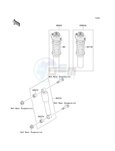 KAF 620 C [MULE 2500] (C6) [MULE 2500] drawing SHOCK ABSORBER-- S- -