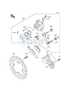 NINJA_ZX-6R ZX600REF FR GB XX (EU ME A(FRICA) drawing Rear Brake