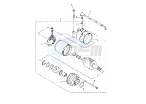 YZF R6 600 drawing STARTING MOTOR