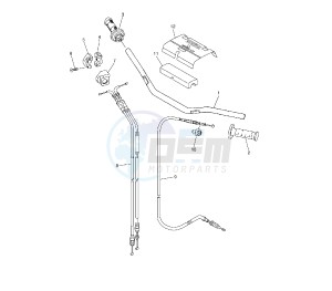 WR F 450 drawing STEERING HANDLE AND CABLE