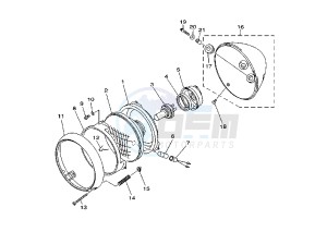 XVS A DRAG STAR CLASSIC 1100 drawing HEADLIGHT