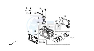 GTS 125I ABS drawing CYLINDER MET PISTON