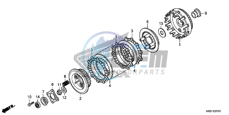 CLUTCH (TRX420FE1/FM1/FM2/TE1/TM1)