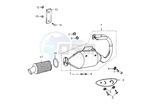 TREKKER - 50 cc drawing EXHAUST ROAD